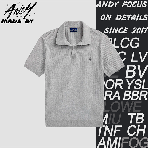 Polo Striped Knitted Polo Shirt