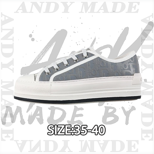 Dior Gray Thick-soled Leather