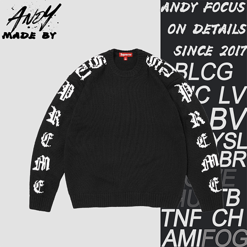 Supreme Retro Letter Sweater