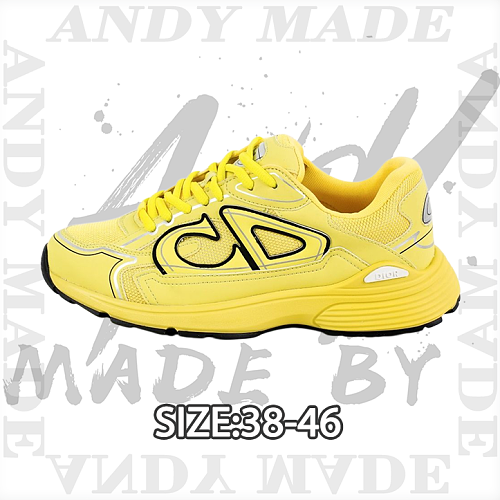 Dior Series Casual Sneakers Dad Shoes Sports Yellow