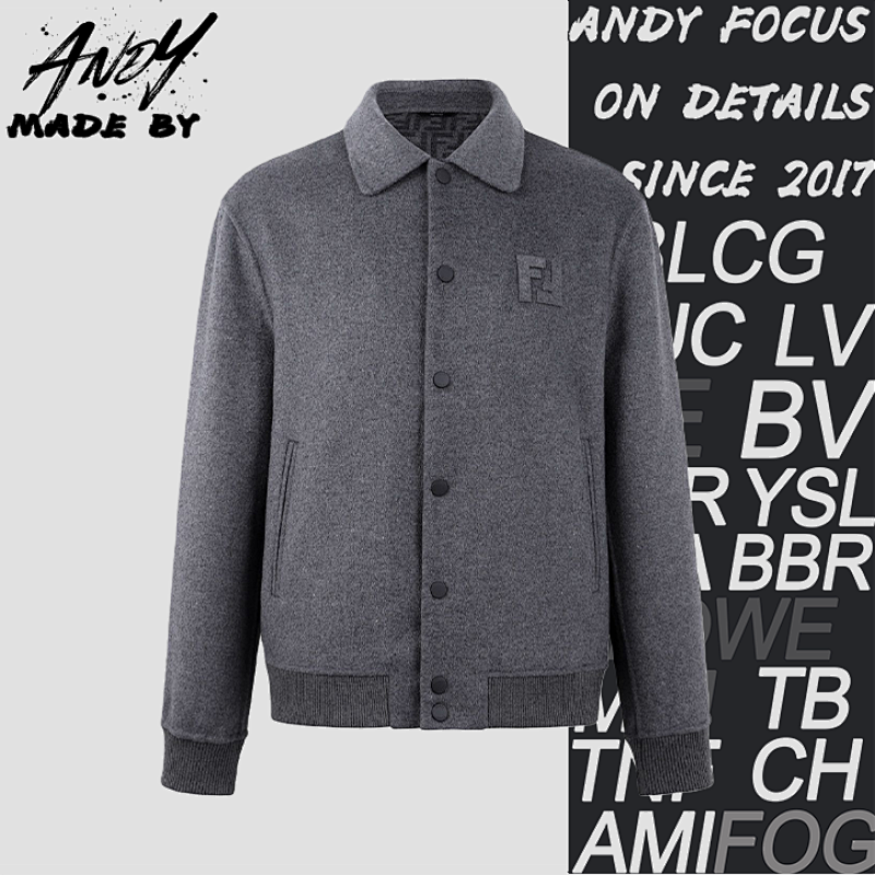 Lapel Single-Breasted Wool Jacket