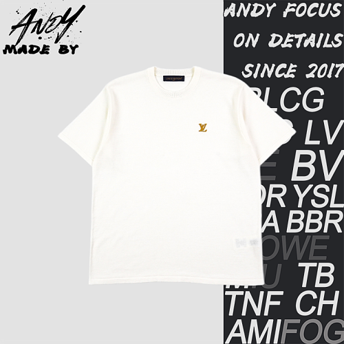 Letter Jacquard Short Sleeve With Old-school Flair