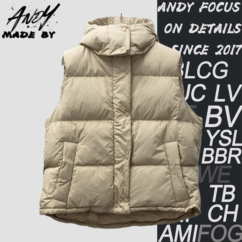 Puff Pastry Four-Patch Hooded Vest