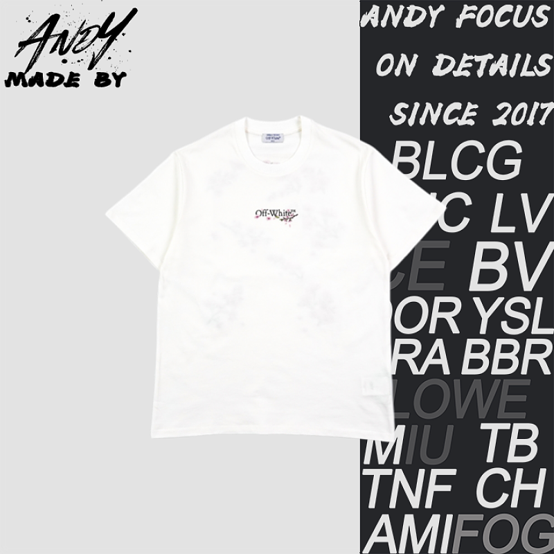 OW Cherry Blossom Arrow Print Short-Sleeve T-Shirt