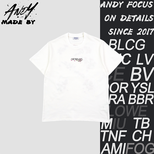 OW Cherry Blossom Arrow Print Short-Sleeve T-Shirt