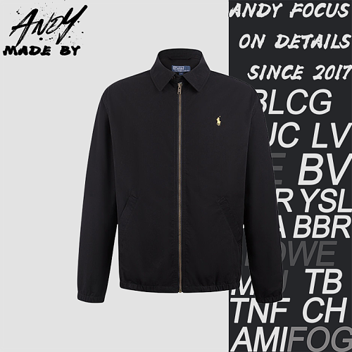 Cotton Poplin Jacket With Polo Logo Embroidery