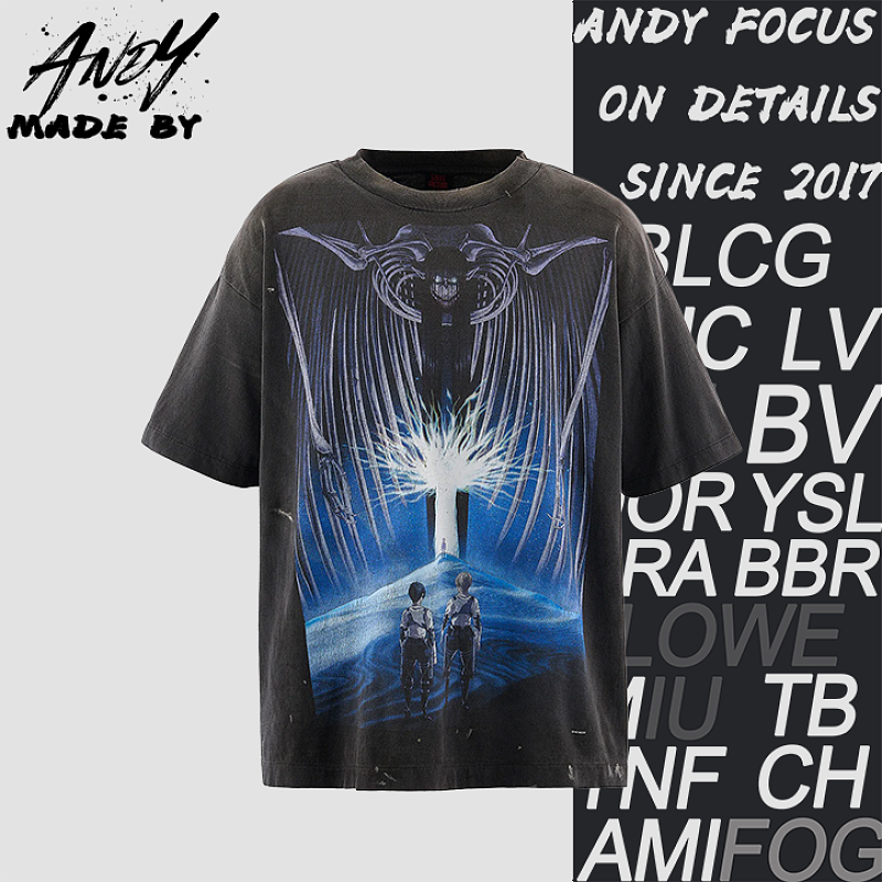 Giant Skeleton Print Short Sleeve