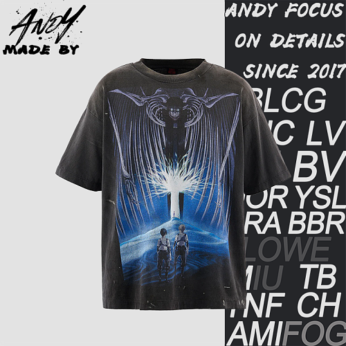 Giant Skeleton Print Short Sleeve