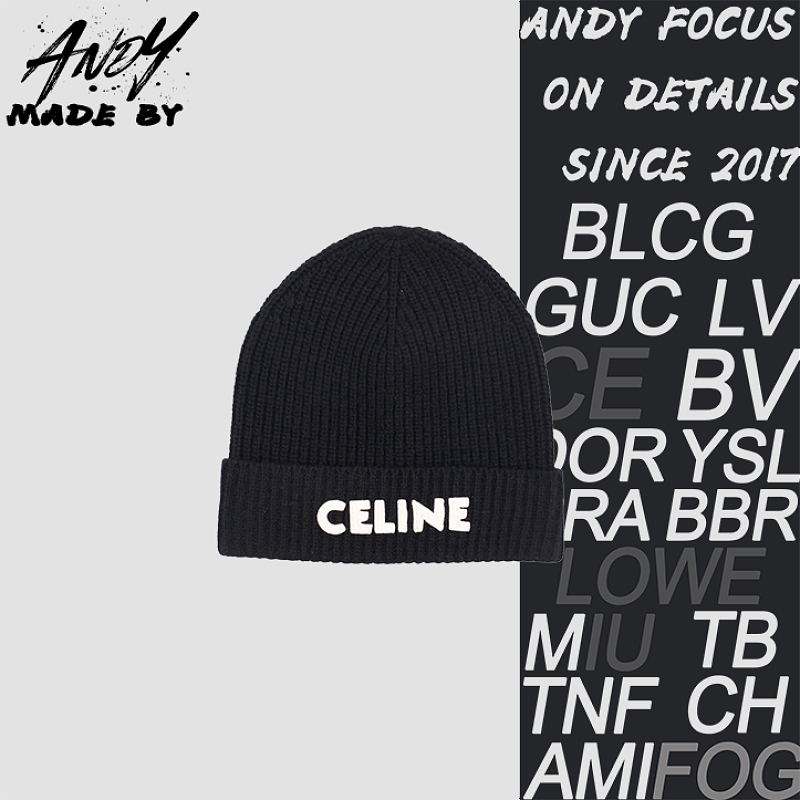 Celine Classic Logo Knit Beanie