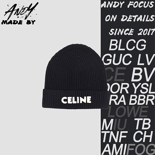 Celine Classic Logo Knit Beanie