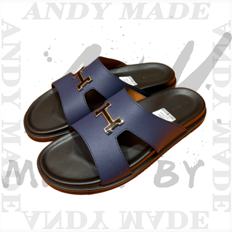 Hermès Oran Cowhide H-shaped SlippersItem ID