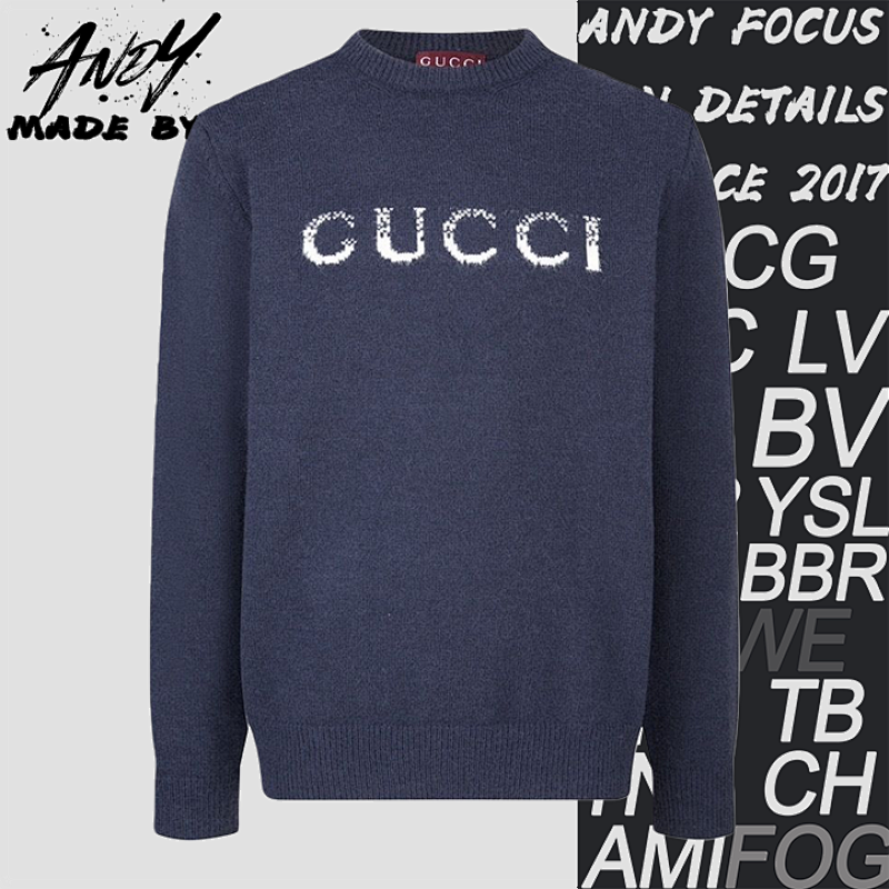 Gucci Dissipated Logo Wool SweatshirtItem ID