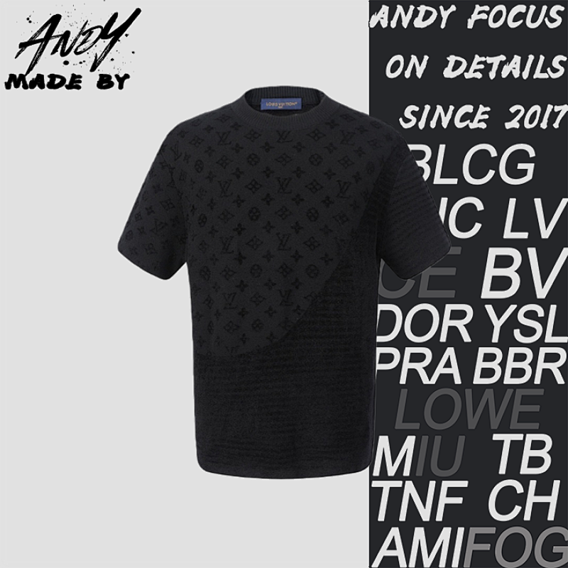 Louis Vuitton Jacquard Short-Sleeved Crew Neck T-Shirt