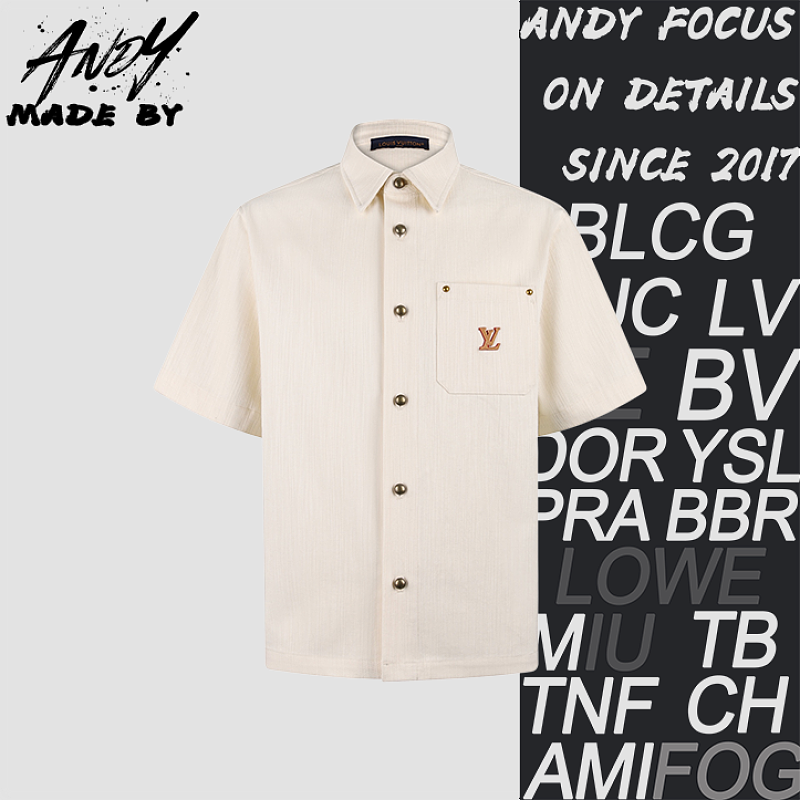 Silk-cotton Blend Logo Shirt