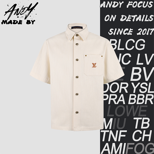 Silk-cotton Blend Logo Shirt