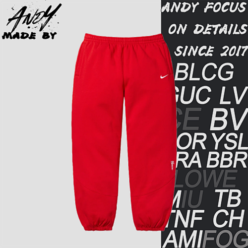 Supreme Sup Nk Collaboration Embroidered Swoosh Pants
