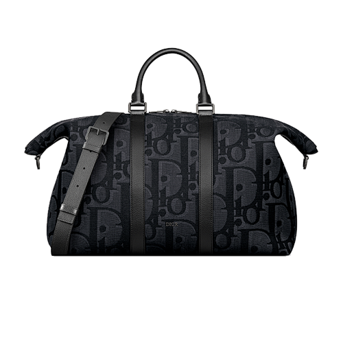 D Ior Full-print Logo Handbag Black