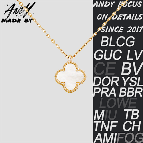 Van Cleef&Arpels Clover Necklace White Beimu Medium