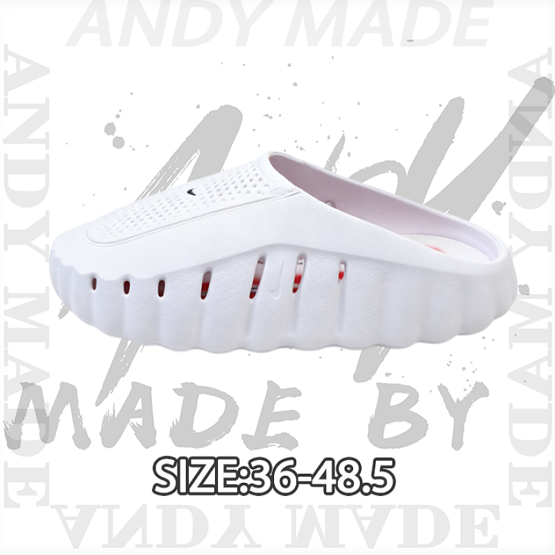 Nike NK Mind Comfortable Slip-On Slippers All White