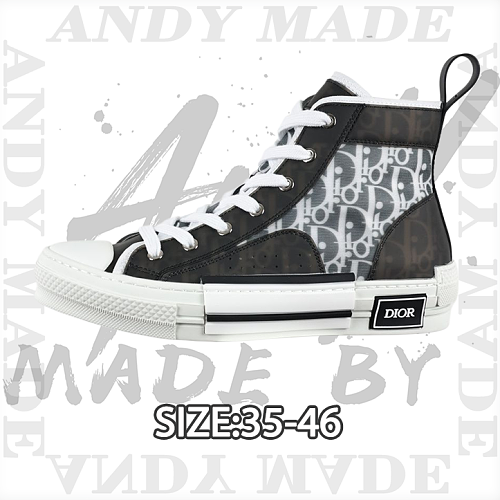 League High-Top Series Black-Grey Oblique Version