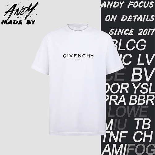 Givenchy Double-Layer Logo Print Short-Sleeve T-Shirt
