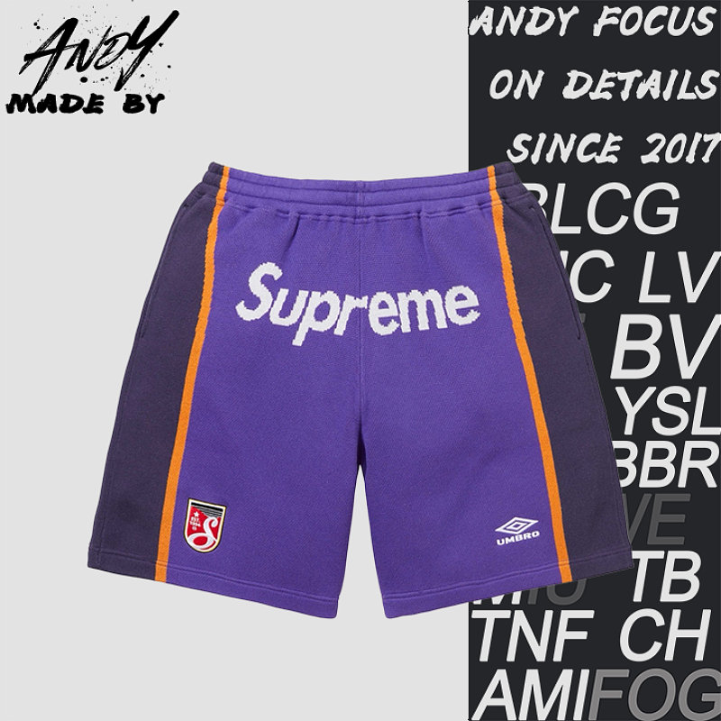 Supreme Patchwork Knit American Football Shorts