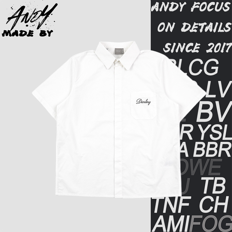 Pocket D Signature Embroidered Short-Sleeve Shirt