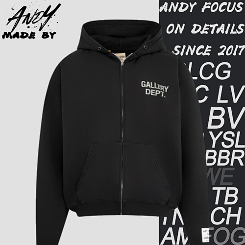 Essentials Mottled-Effect Zip-Up Jacket With English Text Print Label