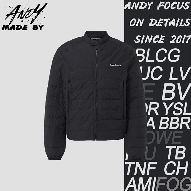 Moncler Ac Embroidered Rib Down Jacket