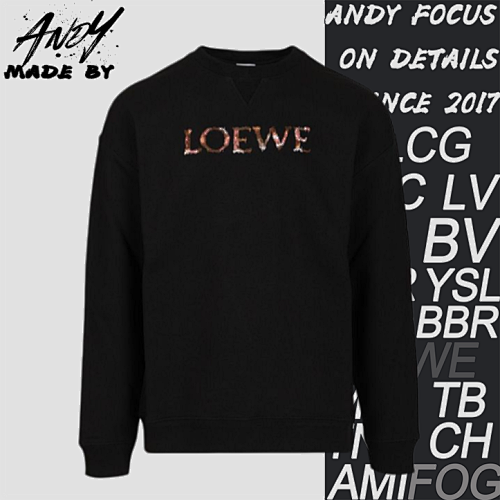 Gradient Letter Embroidered Crew Neck Sweatshirt