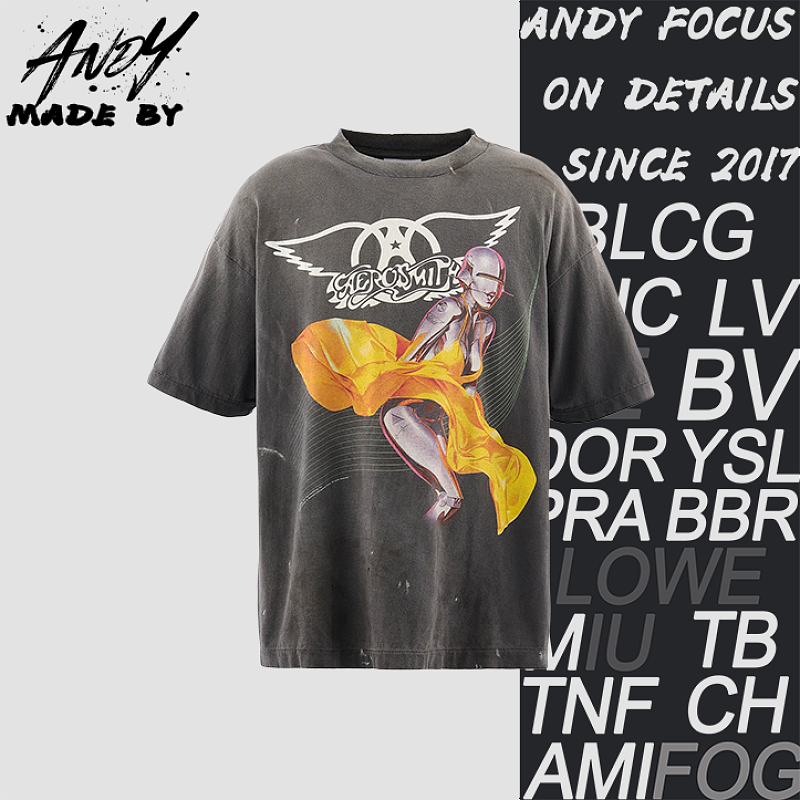 Yellow Skirt Mechanical Marilyn Print Short Sleeve