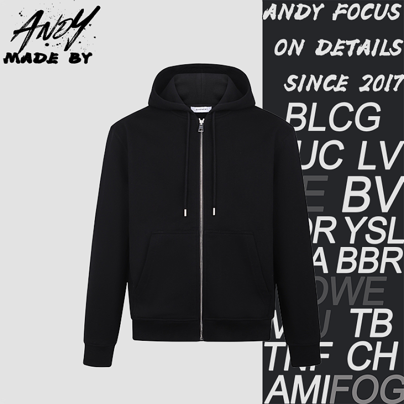 Givenchy Art Print Zip-Up Hoodie