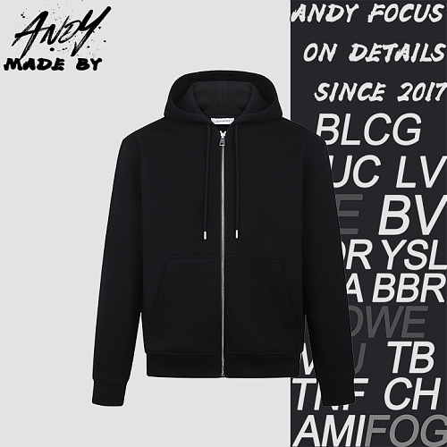 Givenchy Art Print Zip-Up Hoodie