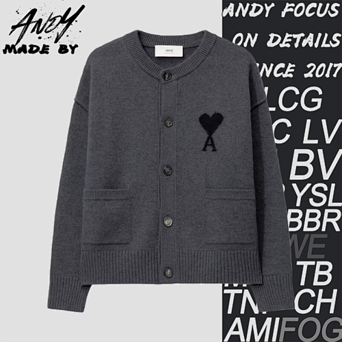 46 Oversized Wool Crew Neck Cardigan