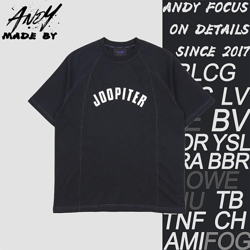 TW 24ss Collaboration Short-Sleeve T-Shirt With Exposed Stitching