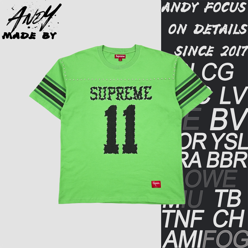 No.11 Rhinestone Short Sleeve - Green