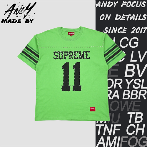 No.11 Rhinestone Short Sleeve - Green