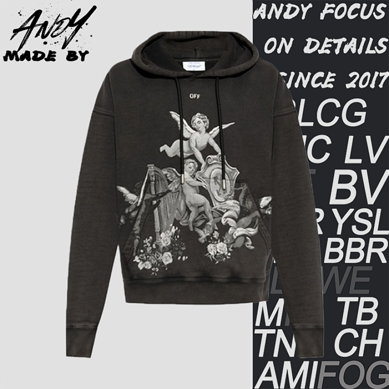 OW Angel Harp Print Hood