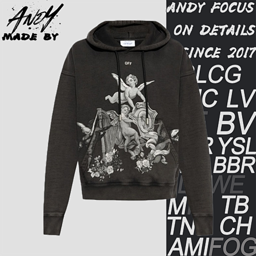 OW Angel Harp Print Hood