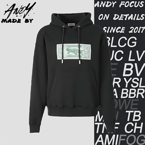 OW Crocodile Dollar Print Hoodie