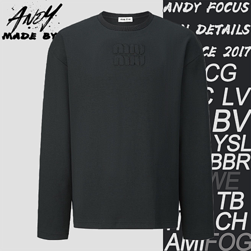 MiuMiu Embroidered Flower Logo Long SleeveItem ID