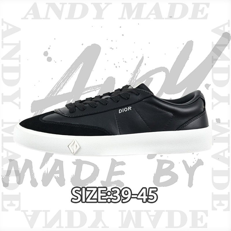 Dior Black And White Color-block Calf Leather