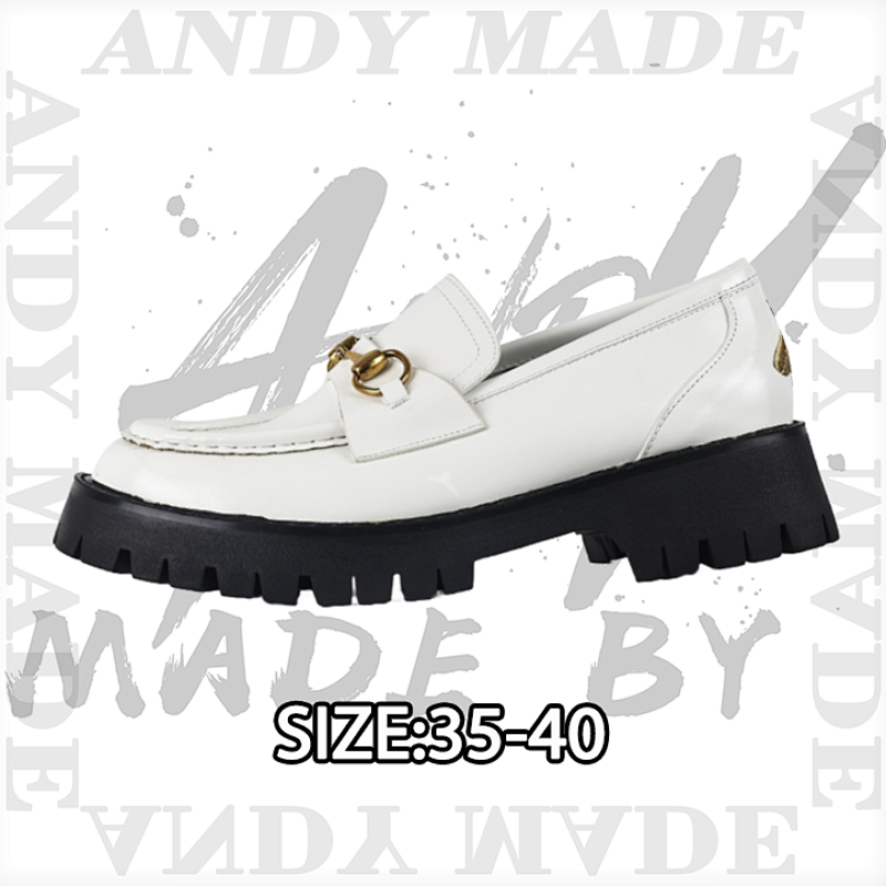 Loafers Made In Guangdong New Horsebit Thick-soled Loafers