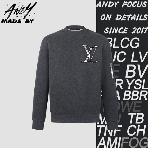 Embroidered Logo Fleece Long-Sleeve Hoodie