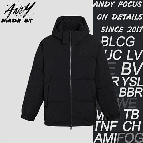 Hooded Zip-up Down Jacket With Waist