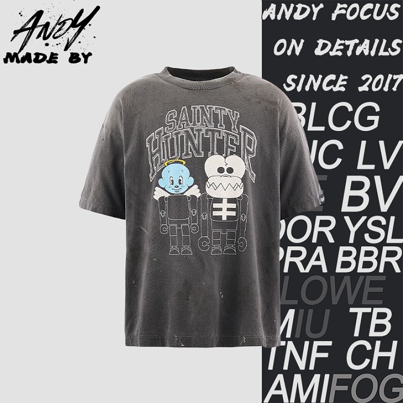 Skull Little Angel Print T-Shirt