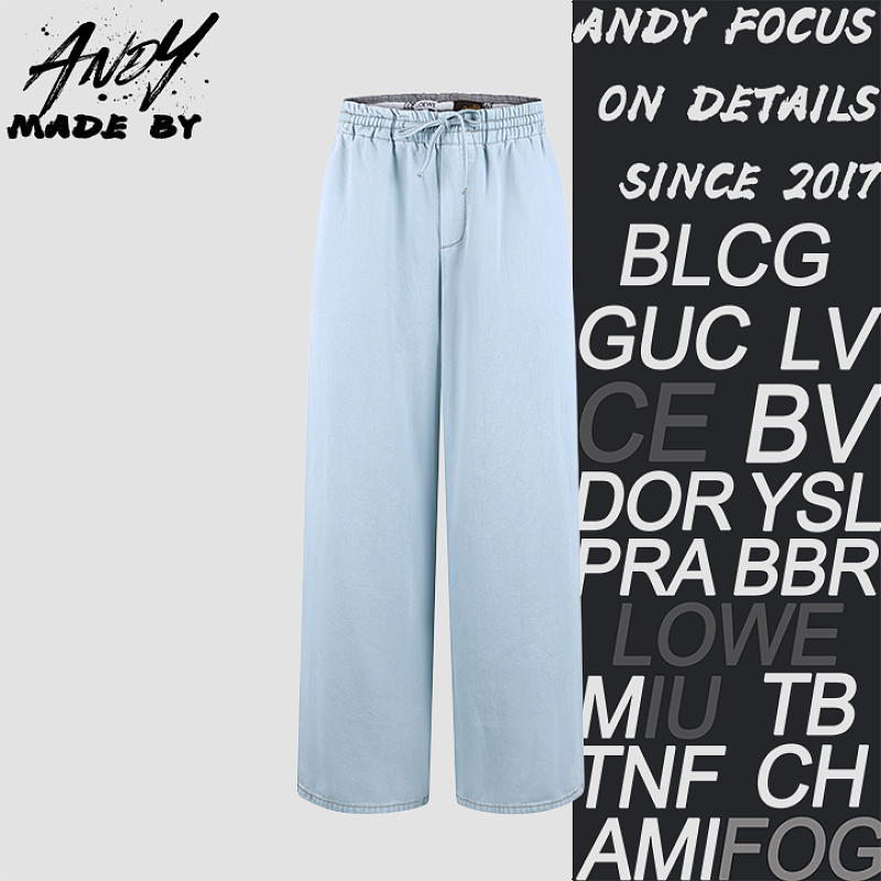 Loewe Anagram Exquisite Embroidered Denim Jeans