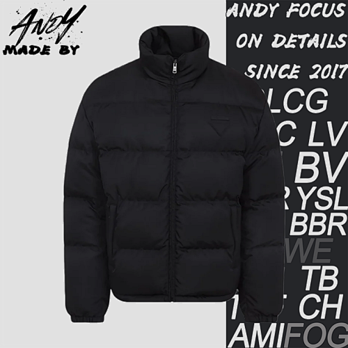 Horizontal And Triangular Logo Cotton Jacket