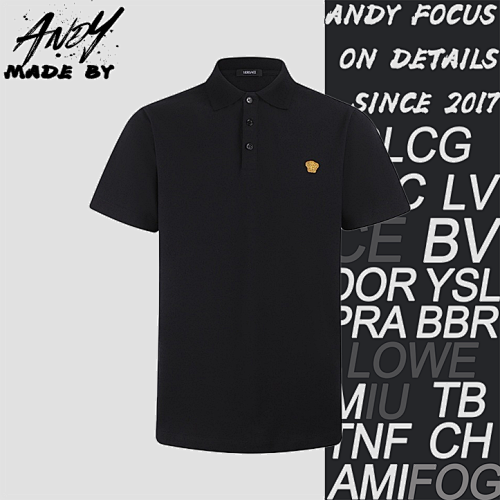 Men's Medusa Embroidered Polo Shirt