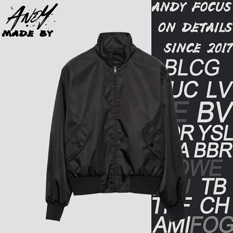 Prada 25 Nylon Harrington Flight Jacket Worn By Bai Jingting
